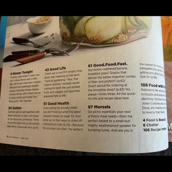 Lot of 3 spring summer 2019 EatingWell Magazine Issues - Picture 9 of 10